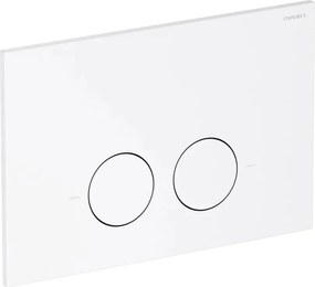 Clapeta de actionare Omnires Minimal finisaj alb mat