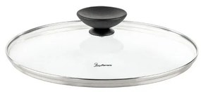 Cratiță Luigi Ferrero Prima FR-2644, 26x12 cm, 5.8 l, Acoperire neaderentă din marmură, Capac din sticlă cu orificiu pentru abur, Inducție, Albastru închis