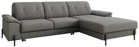 Colțar Comfivo 133Cutie de pat, 268x185x90cm, 120 kg, Picioare: Plastic, Metal