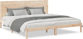 vidaXL Cadru pat foarte lung fără saltea, 180x220 cm, lemn masiv