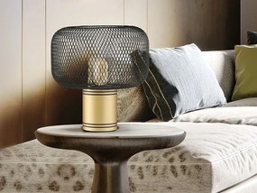 Veioza/Lampa de masa design decorativ modern Osiris auriu/negru
