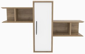 Sistem cu rafturi Olidella (Nuc + alb). 1106731