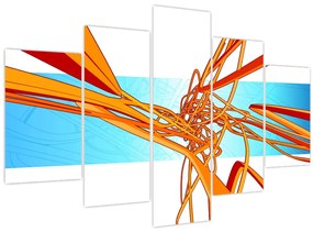 Tablou - Linii împletite, abstracție (150x105 cm)