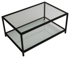 Măsuță de cafea Astra Black cu sticlă fumurie