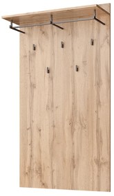 Cuier de perete tip panou MORATIZ 80, stejar wotan