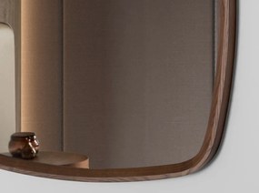 Oglinda decorativa design LUX Walnut Square 65x65cm