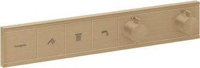 Baterie cada-dus incastrata Hansgrohe RainSelect termostatata bronz periat 3 functii
