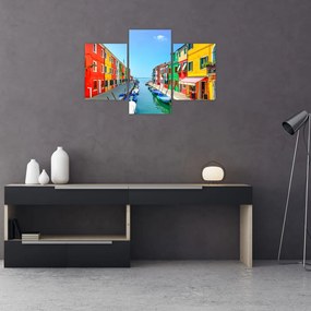 Tablou - Insula Burano, Veneția, Italia (90x60 cm)