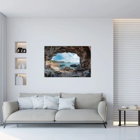 Tablou - Peșteră lângă mare (90x60 cm)