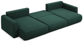 Colțar verde extensibil/cu spațiu de depozitare (în formă de "U") Kapua – Makamii