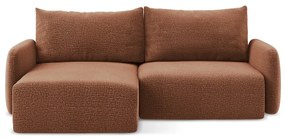 Colțar cărămiziu extensibil/cu spațiu de depozitare (cu colț pe partea stângă) Kalena – Makamii