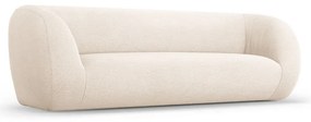 Canapea crem cu tapițerie din stofă bouclé 230 cm Essen – Cosmopolitan Design