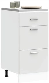vidaXL Dulap inferior “Lyon” alb 40x46x81,5 cm lemn prelucrat