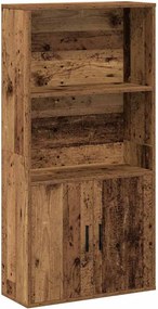 vidaXL Bibliotecă, lemn vechi, 60x24x120 cm, lemn prelucrat