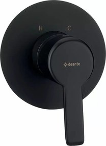 Baterie dus monocomanda incastrata Deante Arnika negru mat