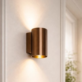 Aplică modernă bronz închis rotundă cu 2 lumini - Sandy