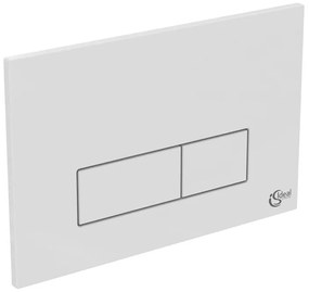 Clapeta actionare WC Ideal Standard Oleas P2, dubla, 234 x 154 mm, alb - R0119AC