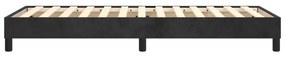 Cadru de pat box spring, negru, 100x200 cm, catifea Negru, 25 cm, 100 x 200 cm