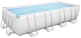 Piscina cu cadru metalic, 488x244x122 cm, capacitate 13177 l, inclus copertina piscina, scara