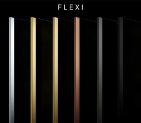 Paravan de dus Rea Flexi Grey / Chrome 80