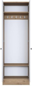 Dulap de haine Bivake 1 (alb + Nuc) . 1093926