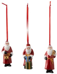 Decorațiuni de agățat de Crăciun, Moș Crăciun, 3 buc, colecția Nostalgic Ornaments - Villeroy & Boch