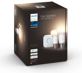 Set de bază Philips Hue WHITE 2xE27/9,5W 2700K + dispozitiv de interconectare