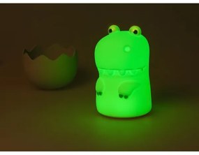 Lampă LED RGB tactilă reîncărcabilă dimabilă pentru copii MegaLight DIGGY DINO LED/5V