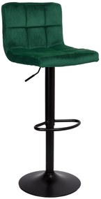 JAKS SCAUN DE BAR ARAKO BLACK VELUR  VERDE