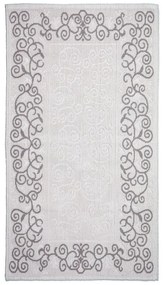 Covor din bumbac Vitaus Orkide, 80 x 150 cm, taupe