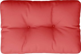 vidaXL Pernă pentru paleți, roșu, 50x40x12 cm, material textil