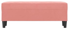 Banca, roz, 100x35x41 cm, catifea Roz, 100 x 35 x 41 cm