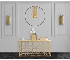 Ceas de perete Mauro Ferretti Goldy, ø 60 cm, auriu - negru