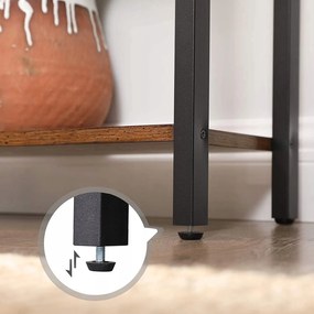 Biblioteca TAYLOR 6 rafturi 186x60cm, rustic maro