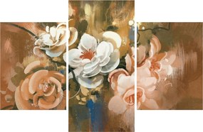 Tablou -Buchet de flori pictat (90x60 cm)