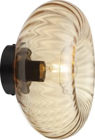 Brilliant - Aplica de perete NEVIL 1xE27/20W/230V negru/bej fumuriu