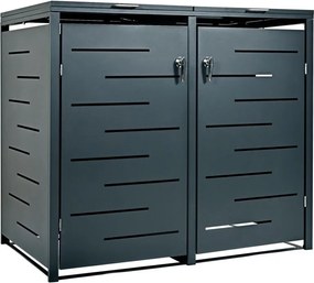 STILISTA Dulap pentru 2 coșuri de gunoi, 132 x 80 x 116 cm,