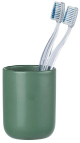 Suport pentru periuța de dinți verde din ceramică Olinda – Allstar