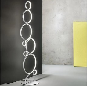 Ondaluce - Lampă de podea LED reglabilă POIS LED/52W/230V, 160 cm, argintie