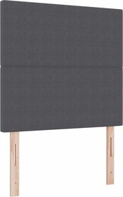 vidaXL Tăblie LED cu benzi LED Gri închis 80 cm Țesătură din corduroy