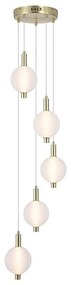 Lustra LED suspendata alama lucios sticla acid Luminique 5Lt