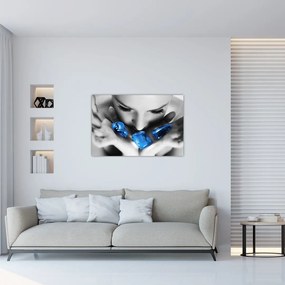 Tablou cu portretul femeii cu pietre (90x60 cm)