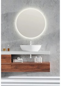 Oglindă de perete cu led ø 60 cm Luna – Mirrors and More