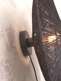 Aplica de perete eco din iuta Iguazu S disc 40cm, bl