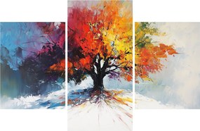 Tablou - Copac multicolor (90x60 cm)