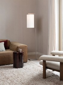 Lampa de podea Boston metal sand abajur alb