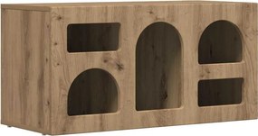 vidaXL Cabinet TV Stejar Artizanal 80 x 35 x 40 cm Lemn compozit