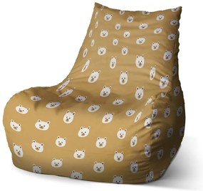 Sac de șezut Bean ursuleți drăguți, galben