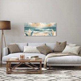 Tablou – Plajă pictată în culori delicate (120x50 cm)