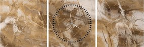 Tablou - Abstract maro (cu ceas) (90x30 cm)